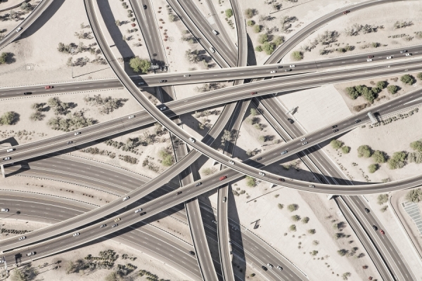 Photograph Peter Andrew Lusztyk Highway Interchange I on One Eyeland